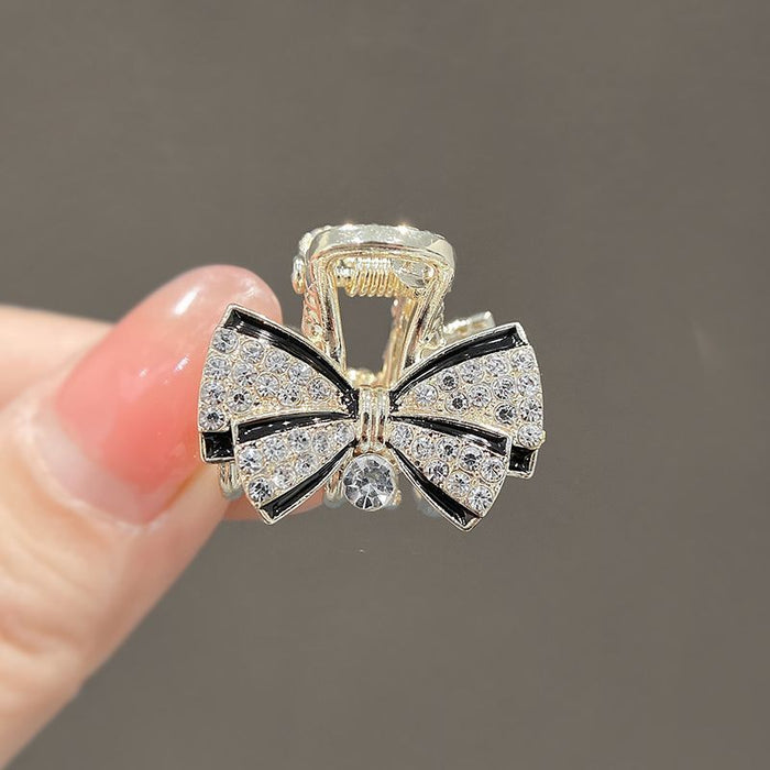 Wholesale gripper side bangs clip small size pearl hairpin bow Princess head clip