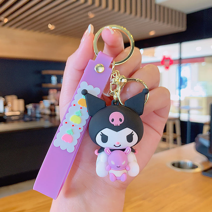 Wholesale Cartoon Silicone Doll Keychain JDC-KC-MingT171