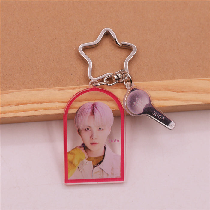 Wholesale Creative KPOP Acrylic Keychain JDC-KC-SuBo004