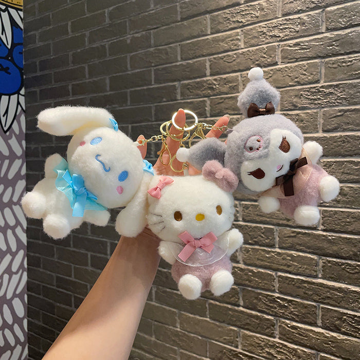 Wholesale dog plush pendant Doll  doll keychain plush toy