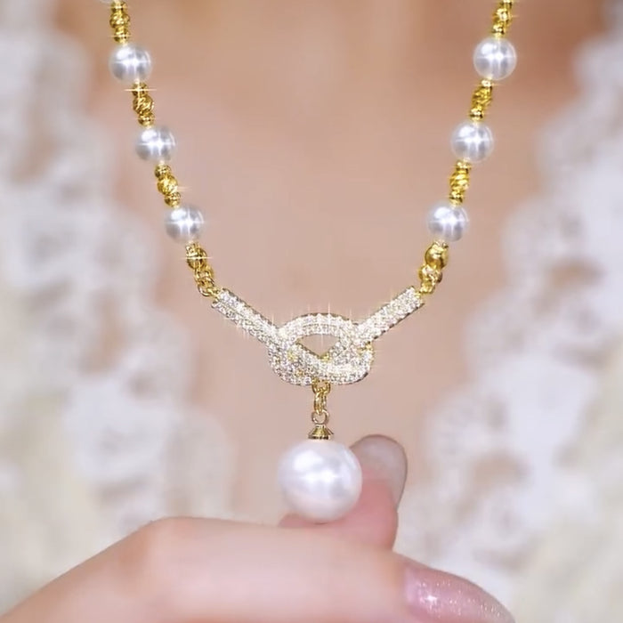 Wholesale Purple full diamond bead necklace