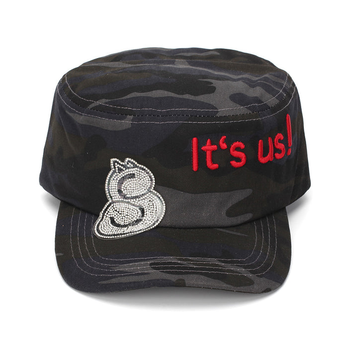 Wholesale Camouflage Rhinestone Embroidered Baseball Cap Summer Sun Hat