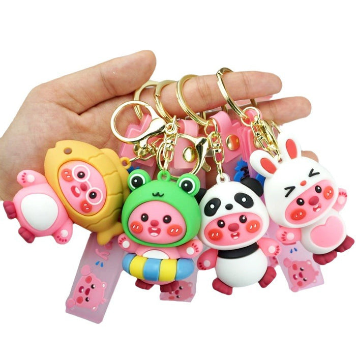 Wholesale Rubber Cartoon Doll Keychain JDC-KC-Yexiang015