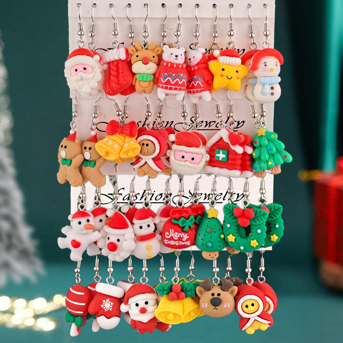 Wholesale Unique Creative Christmas Carnival Earrings