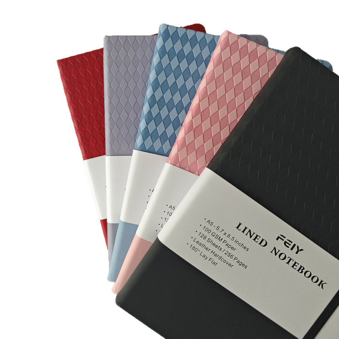 Wholesale Chic Red Imitation Leather Notebook Creative Trendy A5 Journal