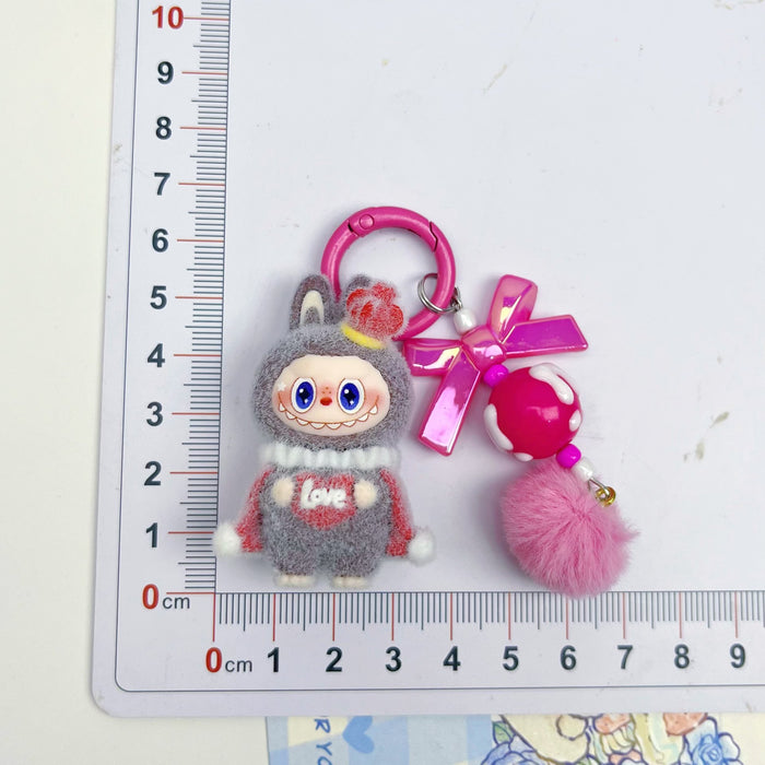 Wholesale Flocked King Figurine Keychain
