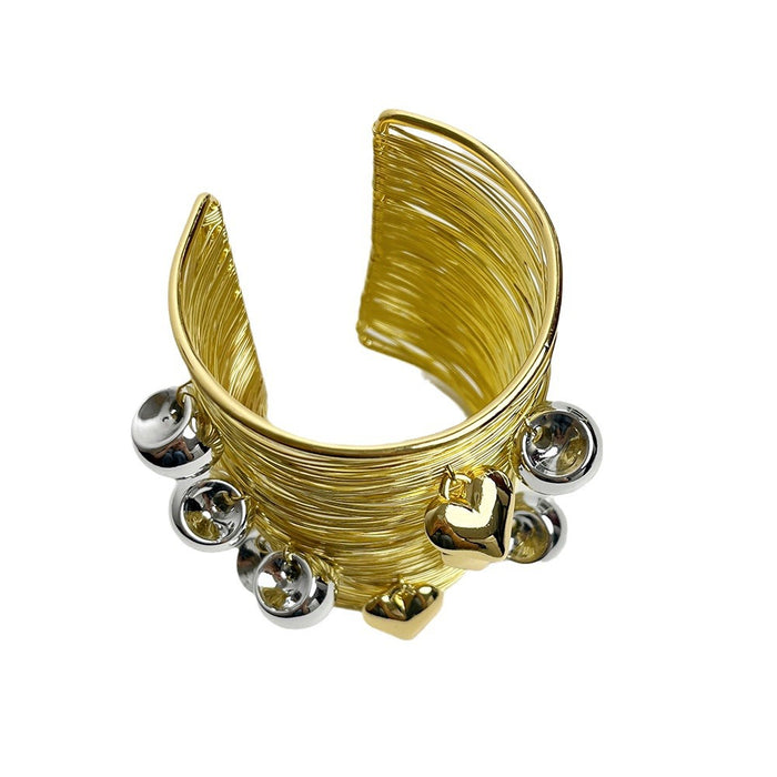 Wholesale Open mouth bracelet for women, niche, light luxury, high-end, exaggerated, couple's bracelet, arm ring, bracelet