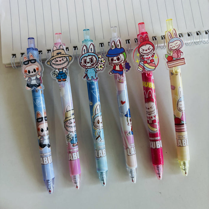 Wholesale Cartoon Patch Press Pen Gel Pen Student Stationery Black