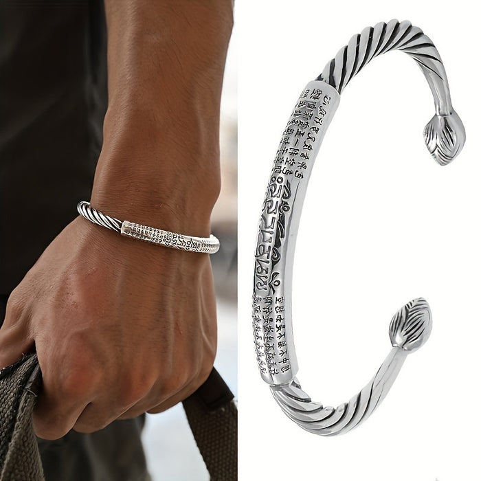 Wholesale Alloy Bracelet Men's Personalized Open Bracelet Retro Twisted Wire Bracelet Men's Bracelet