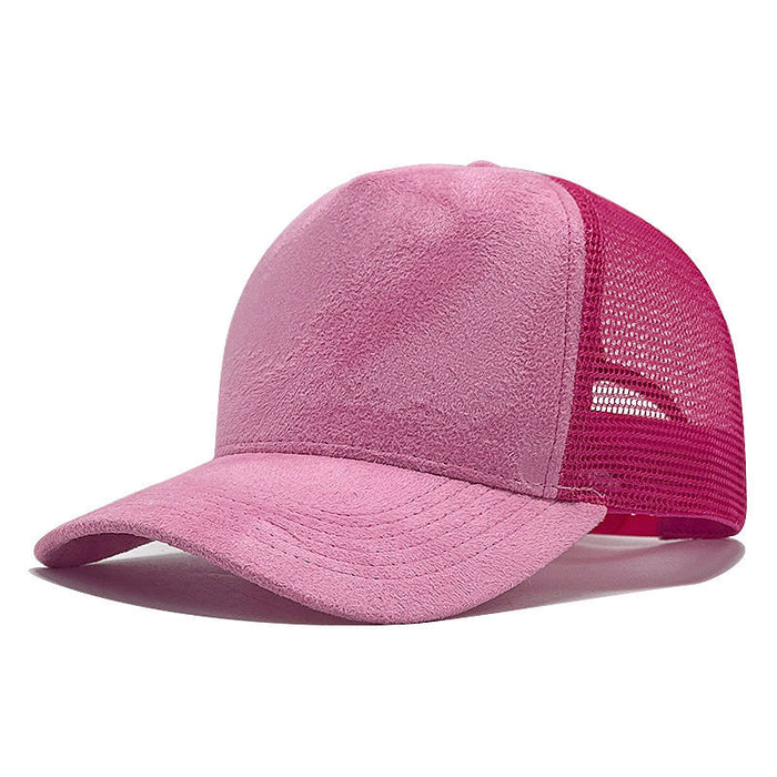 Wholesale High-Quality Chic Style Suede Mesh Trucker Hat Fashion Accessory Gift