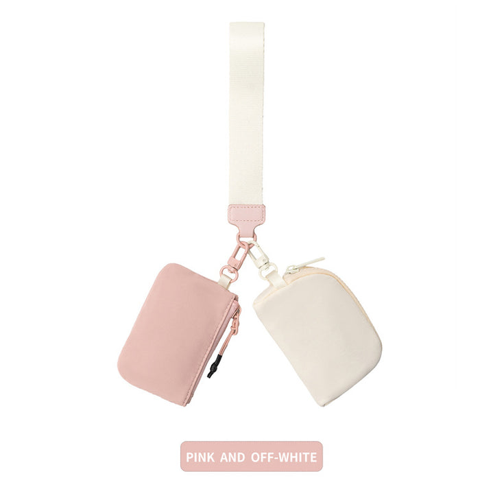 Wholesale Wrist Bag Portable Lulu Card Bag Storage Bag Bank Card Mini Coin Purse