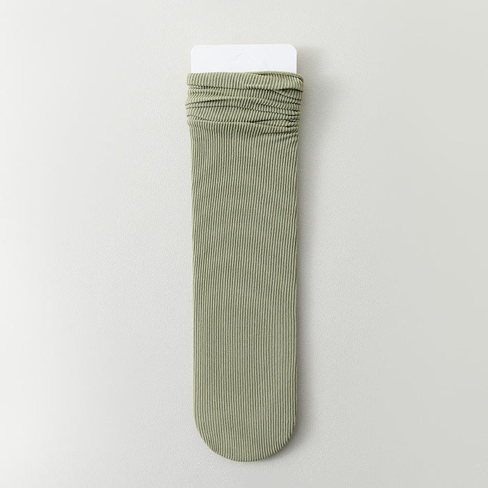 Wholesale Thin socks, velvet mid tube socks, stacked socks, rolled edge stockings