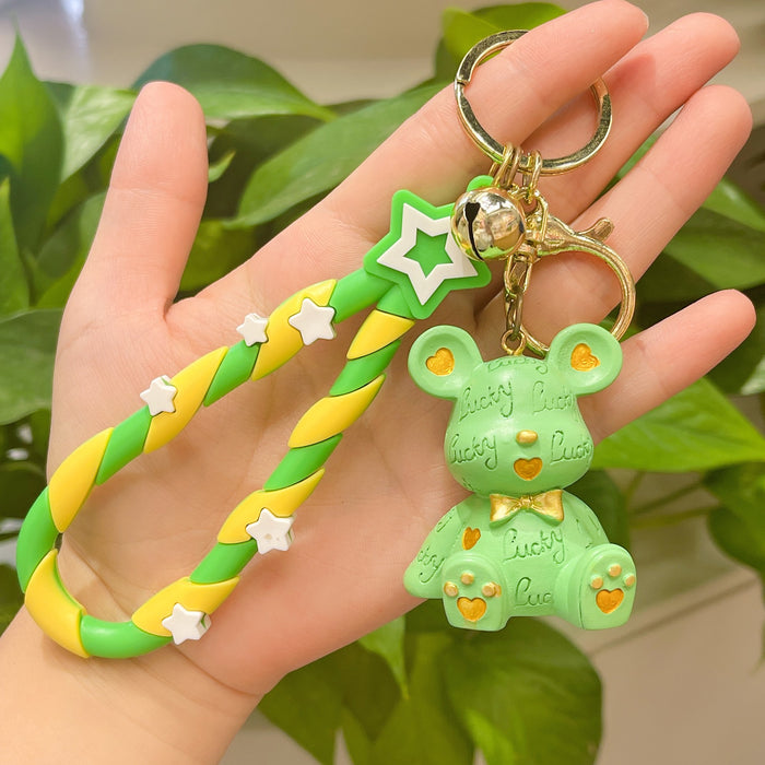 Wholesale Cartoon Cute Bear Resin Keychains JDC-KC-MRan007