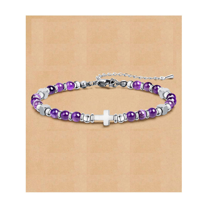 Wholesale Bohemian Style Couple Natural Stone Beaded Bracelet