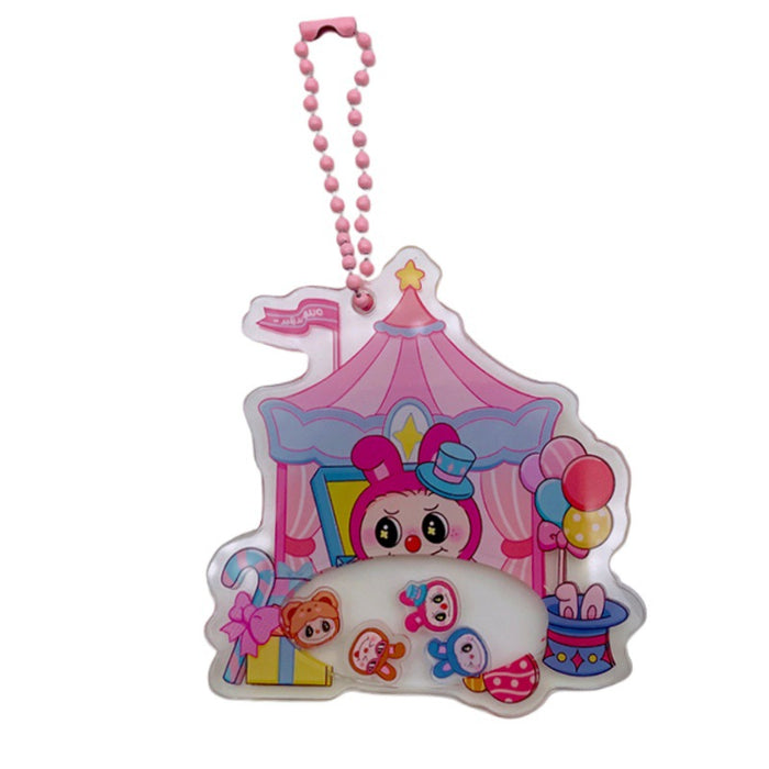 Wholesale Acrylic rocking keychain cute cartoon decompression small accessories school bag small pendant