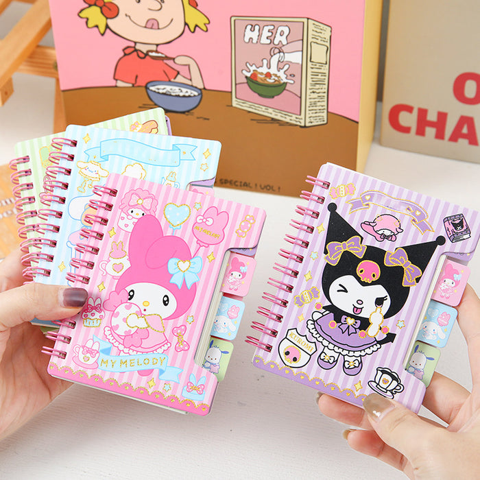 Wholesale coil book bronzing page notebook cute A7 Notebook