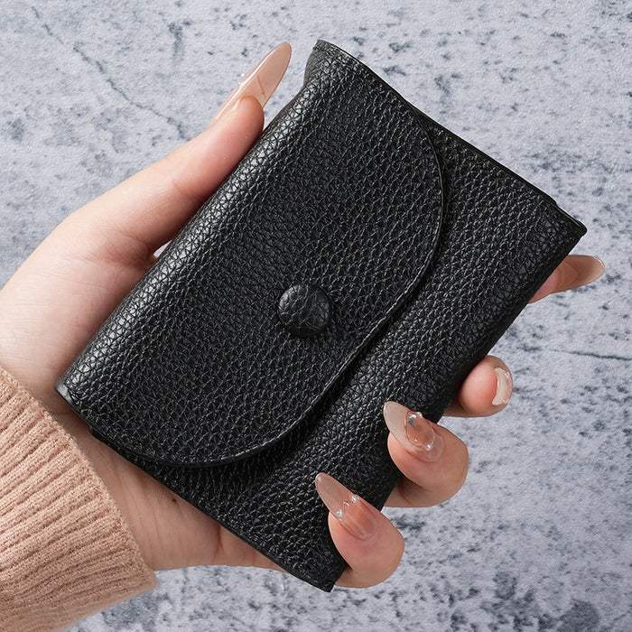 Wholesale Fashion PU Leather Wallet with Lychee Pattern Card Holder and Coin Pocket