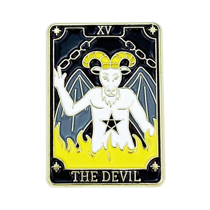 Wholesale Chic Zodiac Contion Brooch Pin Zinc Alloy Baking Paint MOQ≥2