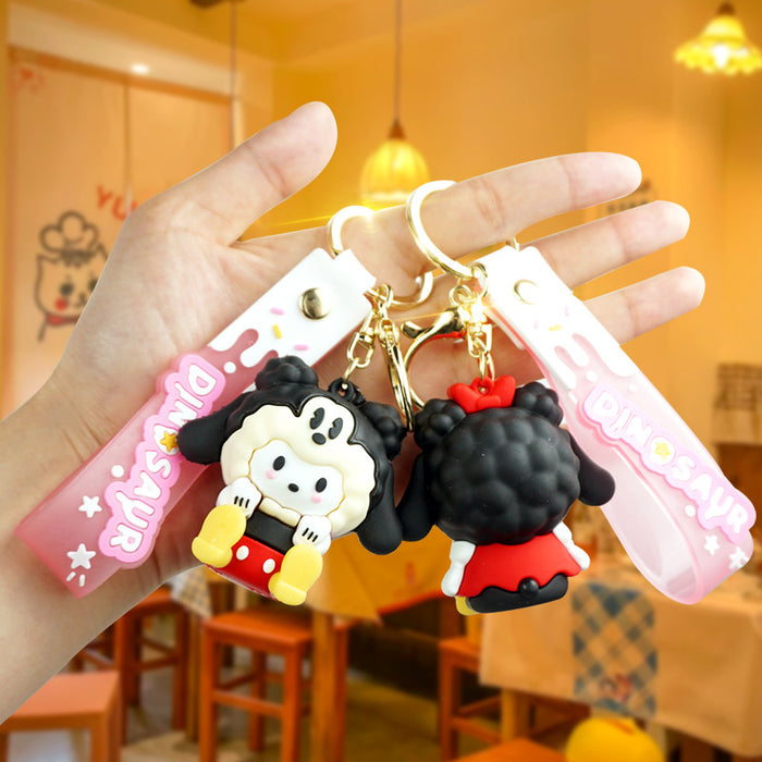 Wholesale Rubber Cartoon Doll Keychain JDC-KC-Yexiang012