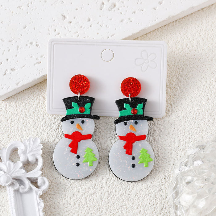 Wholesale Christmas earrings cute cute earrings Christmas tree snowflake women fashion jewelry