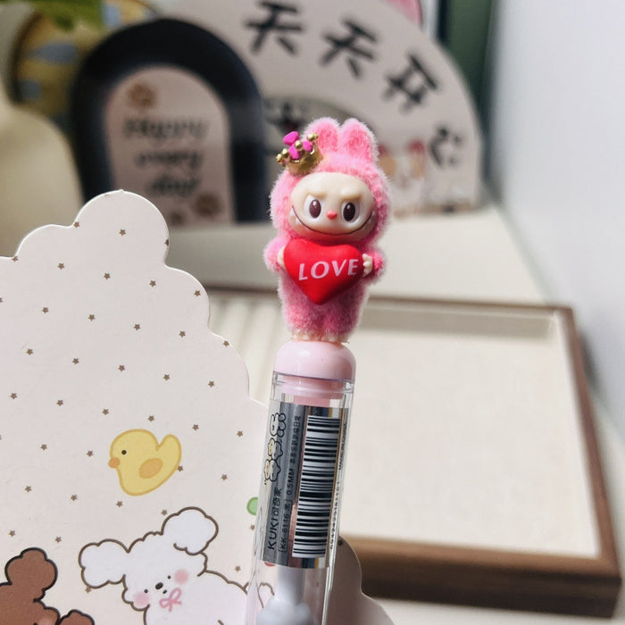 Wholesale Flocking Cute Grain String Music Gel Pen