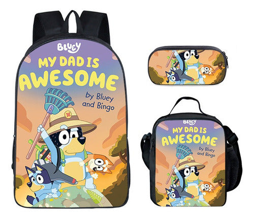 Wholesale New Style Bulloy Dog children's Leisure Lightening Large Capacity Printed Backpack Primary School Student Schoolbag JDC-BP-Shangl002