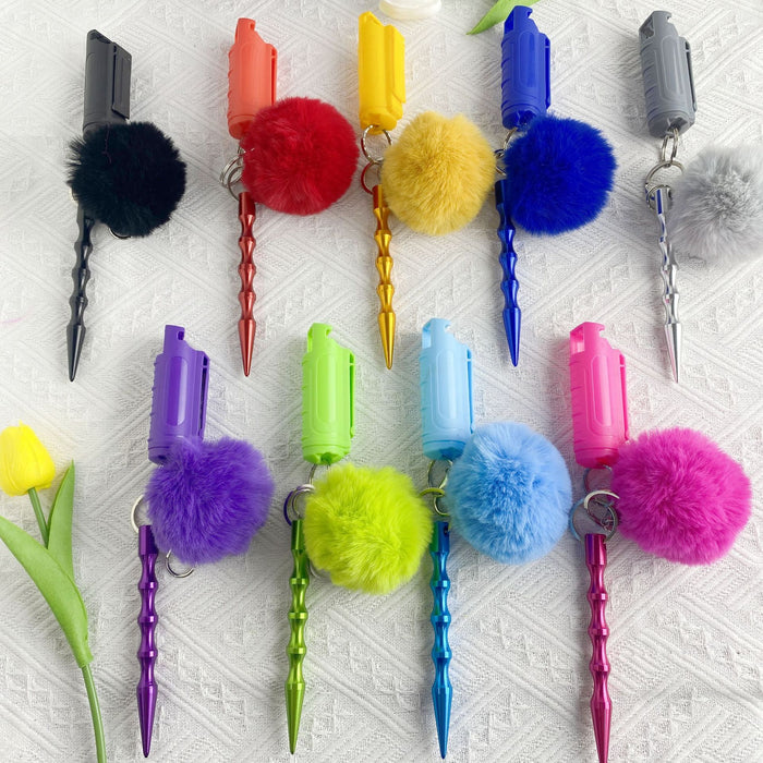 Wholesale Multifunctional Wool Ball 3-piece Keychain JDC-KC-ZY030