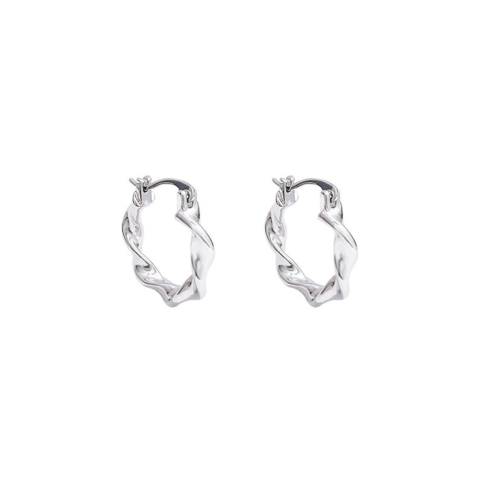 Wholesale Irregular personality, metallic feeling, earrings, cool temperament, earrings, street photography, high-end feeling, fashionable earrings, women's accessories