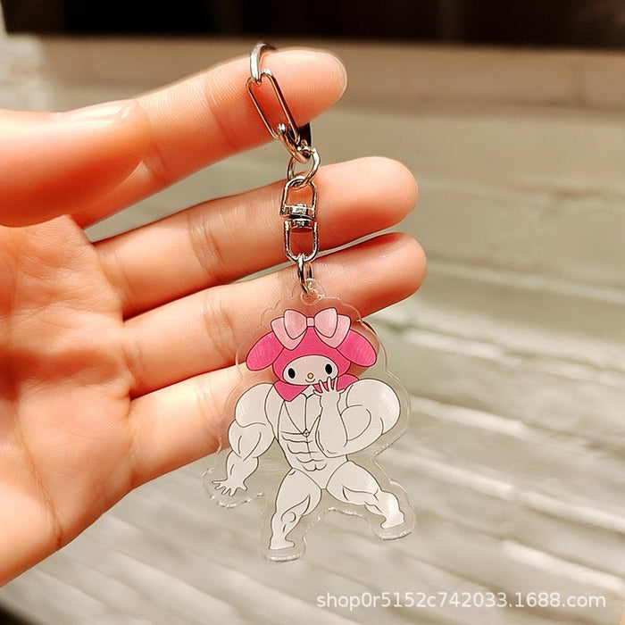 Wholesale Acrylic Keychain Cartoon Cute  Accessories Pendant Small Gift