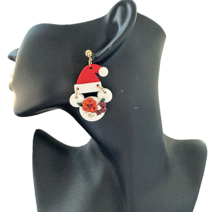 Wholesale Christmas handmade polymer clay earrings