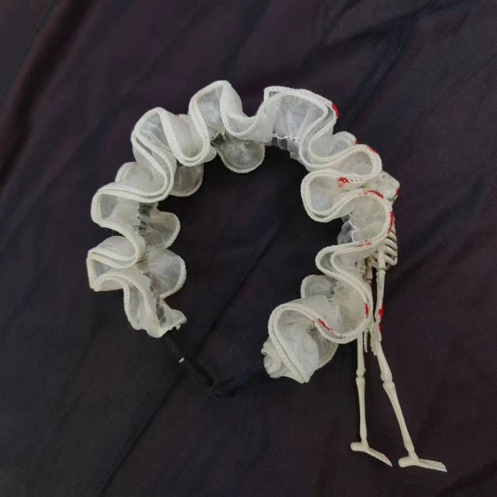 Wholesale sweet cool dark wind vampire skeleton lace hairband