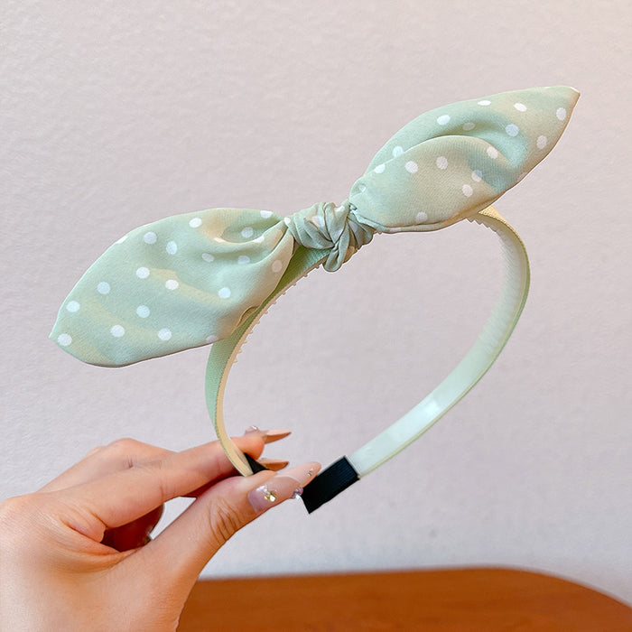 Wholesale Children' s headband girls non-slip baby hairpin headdress little girl rabbit ear bow headband