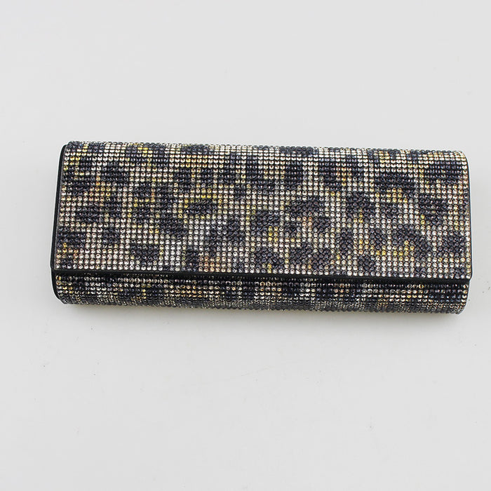 Wholesale Rhinestone Studded Black Eyeglasses Case Decorative Glasses Holder For Everyday Use Gift
