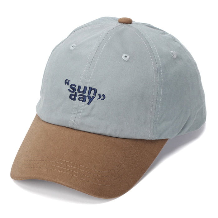 Wholesale Trendy Contrast Color Letter Embroidery Baseball Cap for Sun Protection Fashion Accessory
