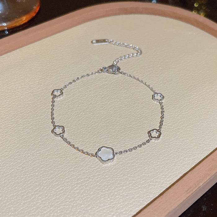 Wholesale stainless steel bracelet double-layer folded to wear