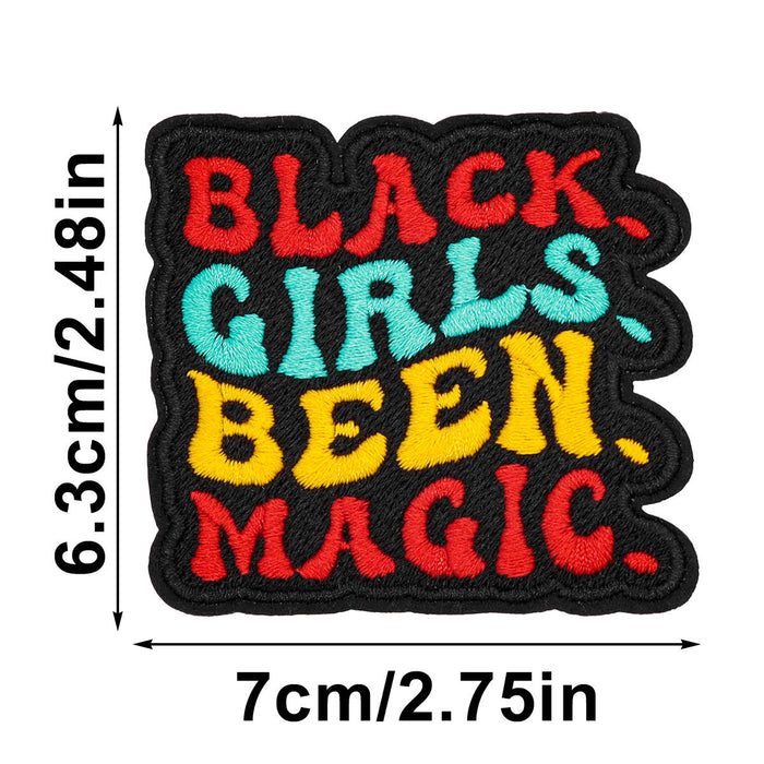 Wholesale Cartoon Animation Black Cloth DIY Patches
