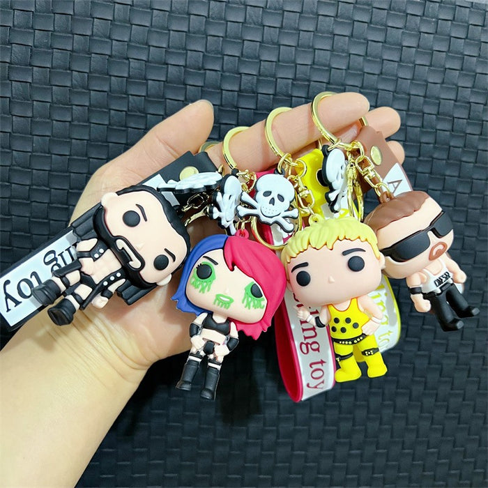 Wholesale Creative Cartoon PVC Soft Keychains JDC-KC-JinB013