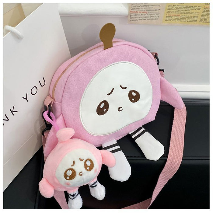 Wholesale New Cute Cartoon Egg Party Canvas Bags Japanese Girls' Casual and Stylish Single Shoulder Backpacks JDC-SD-YT006