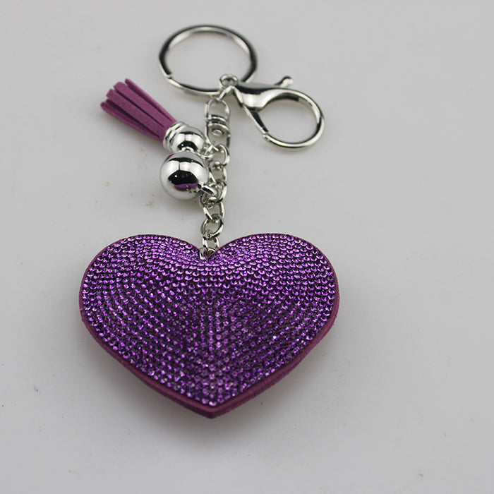 Wholesale Heart Shaped Rhinestone Keychain Fashion Accessory For Gift Boutique Resale