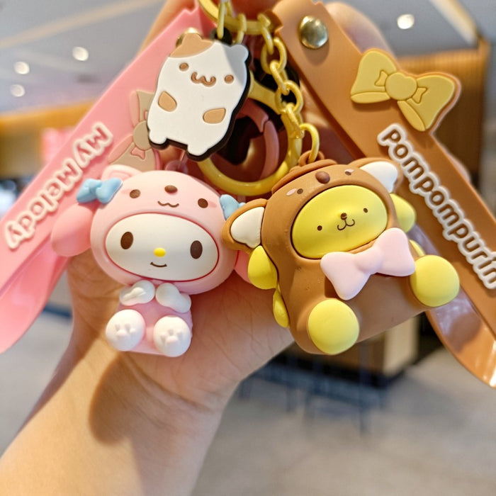 Wholesale Silicone Cartoon Doll Keychain JDC-KC-MingT157