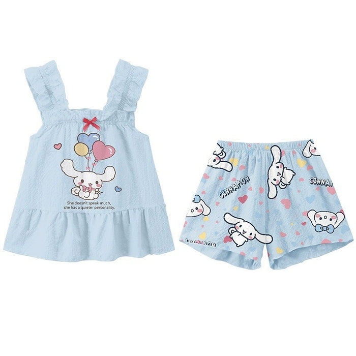 Wholesale Cartoon Cute Vest Suspenders Bowknot Children's Pajamas JDC-PJ-XiaoHZ003