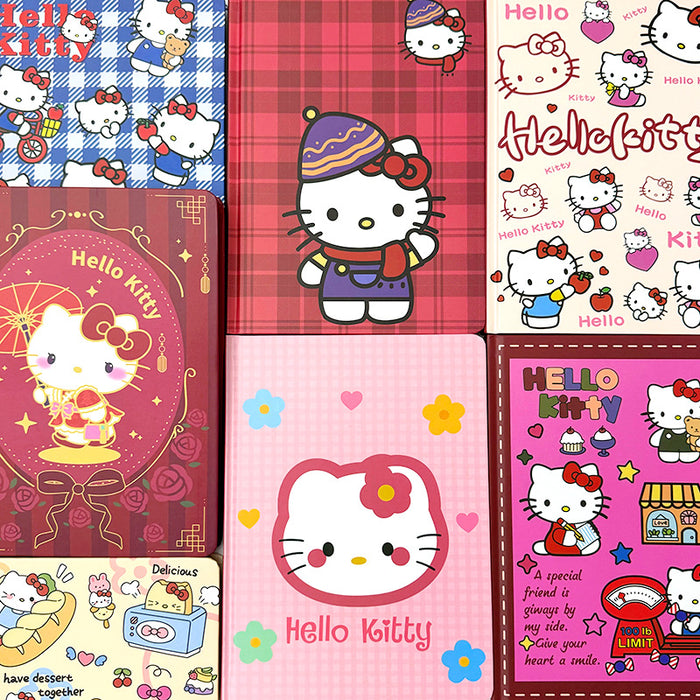 Wholesale Cute Sweet Hard Cover Notebook  Cat Notepad Girl' s Heart Colored Pages Handbook