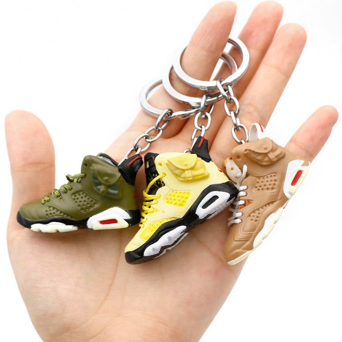 Wholesale 3D Stereoscopic Basketball Shoes PVC Keychains JDC-KC-QLPing019