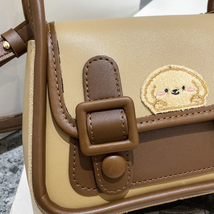 Wholesale Color blocking minimalist bag with fashionable and retro texture, niche single shoulder bag