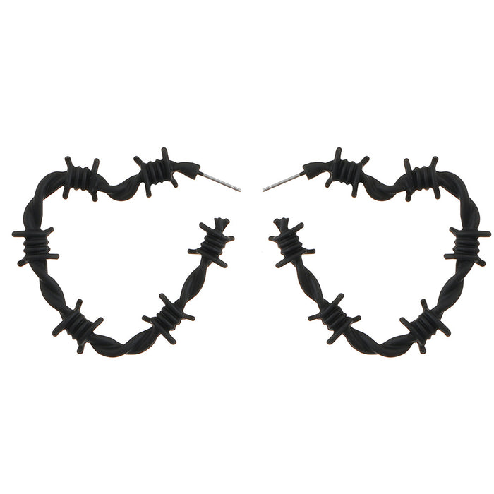 Wholesale Knotted Twisted Thorns Love Alloy Earrings JDC-ES-MiaoYa002