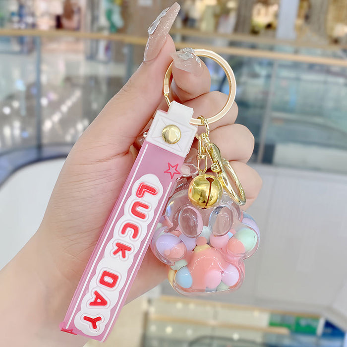 Wholesale Acrylic Cartoon Oiled Cat Claw Keychain JDC-KC-SuXC001