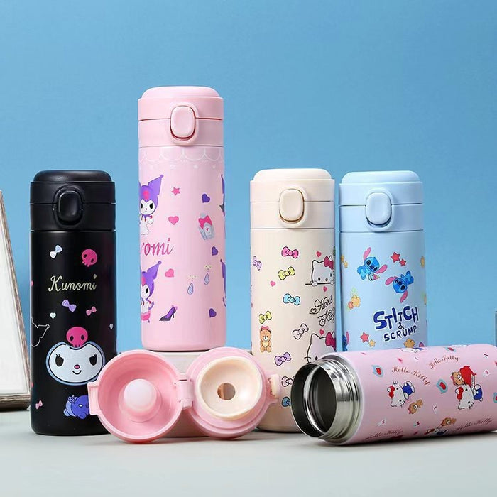 Wholesale Cute Cartoon 304 Stainless Steel Flip-top Thermos Cup