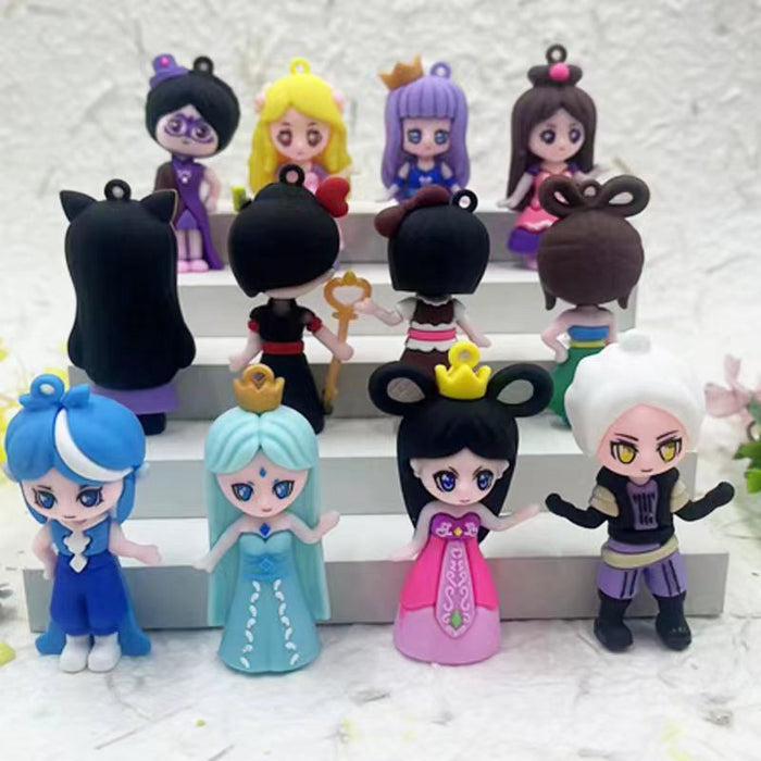 Wholesale Soft plastic three-dimensional doll pendant keychain