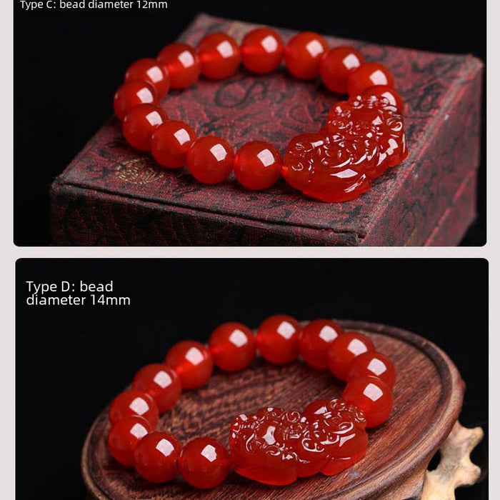 Wholesale Natural Red Agate Bracelet Couple Bracelet Bracelet