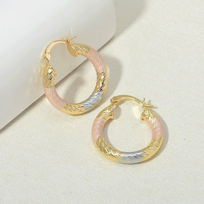 Wholesale Round colored Hoop Earrings